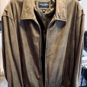 Men’s all season suede leather bomber jacket!
